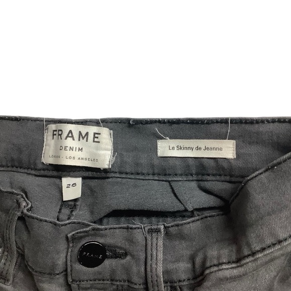 Frame Le Skinny De Jeanne Gray Jeans Size 26 - Picture 3 of 6
